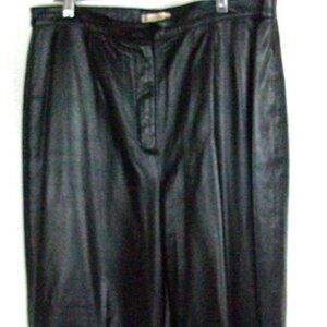 Apostrophe Leather Pants Black Size 12